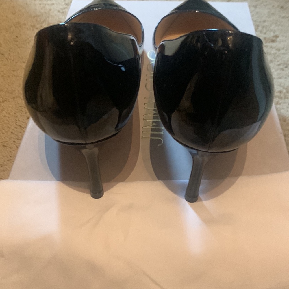 JIMMY CHOO Black Patent-Leather Heels - Picture 7 of 9